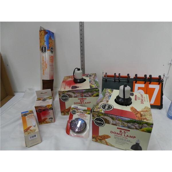assorted reptile lamps