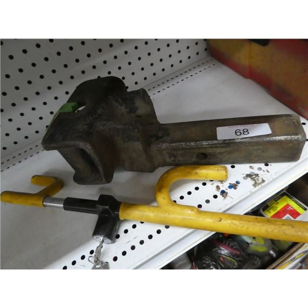 hitch & "the club"-steering wheel lock