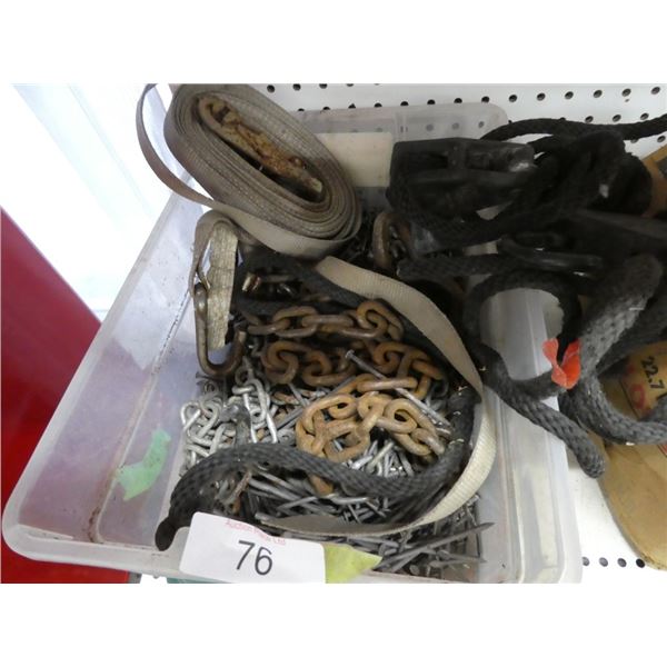 misc straps, chain, rope