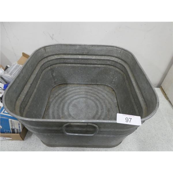 galvenized tub