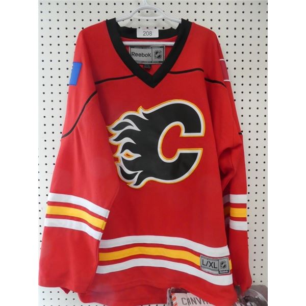 Reebok Flames hockey jersey size adult L/XL