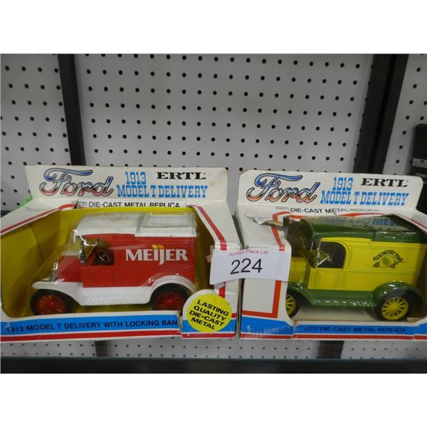 die-cast metal replica truck models