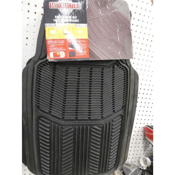 2 Motomaster rubber floor mats