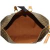 Image 5 : Louis Vuitton Brown Monogram Canvas Leather Keepall 55cm Bandouliere Duffle Bag