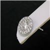 Image 6 : 14K White Gold 0.94 ctw Round Brilliant VS Diamond Double Halo Post Stud Earring