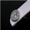 Image 9 : 14K White Gold 0.94 ctw Round Brilliant VS Diamond Double Halo Post Stud Earring
