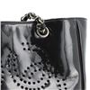 Image 6 : Chanel Black Patent Perforated Leather Triple CC Medium Tote Bag