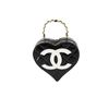 Image 1 : Chanel Black Quilted Patent CC Heart Bag
