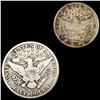Image 2 : 1900's (2) Quarter n Half Dollar NICELY CIRC