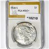 1928-S Silver Peace Dollar PGA-MS63+
