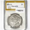 1893-CC Morgan Silver Dollar PGA-AU50