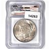1923 Silver Peace Dollar ICG-MS65