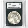 1923 Silver Peace Dollar GG-MS67