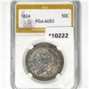 1824 Capped Bust Half Dollar PGA-AU53