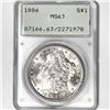 1886 Morgan Silver Dollar PCGS-MS63