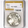 1923 Silver Peace Dollar PGA-MS65