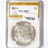 1883-S Morgan Silver Dollar PGA-MS62
