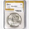1898-S Morgan Silver Dollar PGA-MS63