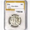 1946 Walking Liberty Half Dollar PGA-MS64+