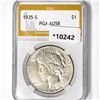 1935-S Silver Peace Dollar PGA-AU58