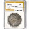 1889-CC Morgan Silver Dollar PGA-XF40