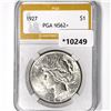 1927 Silver Peace Dollar PGA-MS62+