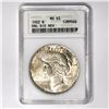 1922 Silver Peace Dollar ANACS-MS63 DDR