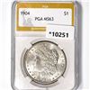 1904 Morgan Silver Dollar PGA-MS63