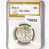 1943-D Walking Liberty Half Dollar PGA-MS64