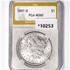 1897-O Morgan Silver Dollar PGA-MS60
