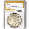 1835 Silver Peace Dollar PGA-MS63