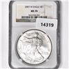 Image 1 : 2007-W Silver Eagle NGC-MS70