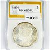 Image 1 : 1880-S Morgan Silver Dollar PGA-MS65 PL