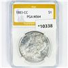 1883-CC Morgan Silver Dollar PGA-MS64