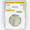 1837 Capped Bust Half Dollar PGA-AU53