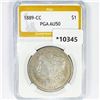 1889-CC Morgan Silver Dollar PGA-AU50
