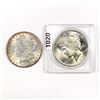1883 Morgan and 1923 Peace Silver Dollars