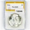 1922 Silver Peace Dollar PGA-MS65