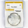 1899 Morgan Silver Dollar PGA-MS63