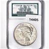 Image 1 : 1922 Silver Peace Dollar NGC- Binion Collection