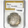 1904-O Morgan Silver Dollar PGA-MS65