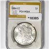 1884-CC Morgan Silver Dollar PGA-MS64