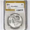 Image 1 : 1894 Morgan Silver Dollar PGA-MS62+