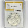 Image 1 : 1935 Silver Peace Dollar PGA-MS63