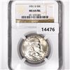 Image 1 : 1951-D Franklin Half Dollar NGC-MS64 FBL