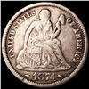 Image 1 : 1874 Arrows Seated Liberty Dime LIGHTLY CIRCULATED