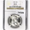 Image 1 : 1958 Franklin Half Dollar NGC-MS64