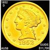 1852-D $5 Gold Half Eagle CHOICE AU