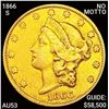 1866-S No Motto $20 Gold Double Eagle HIGH GRADE