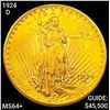1924-D $20 Gold Double Eagle CHOICE BU+